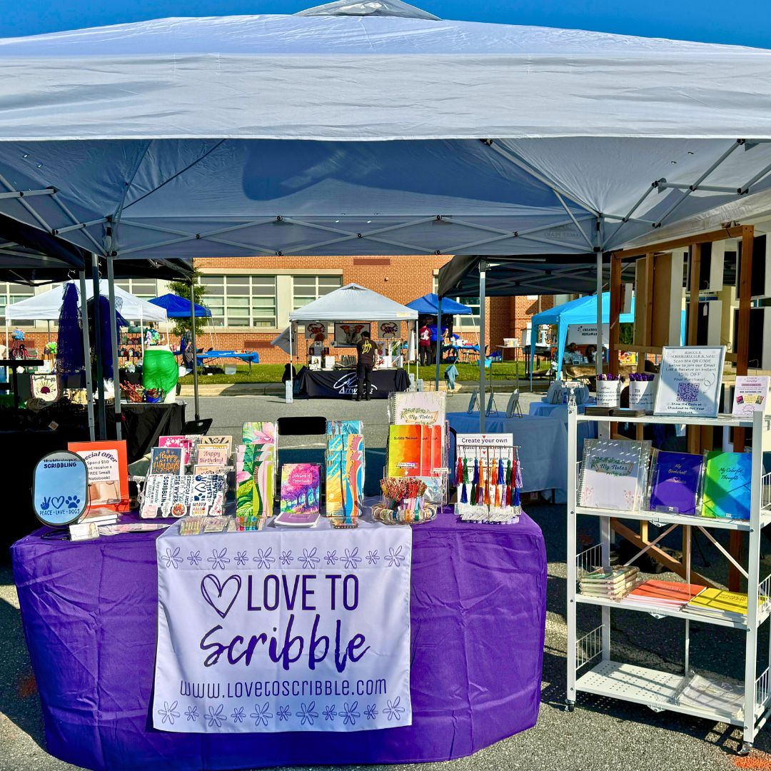 Love To Scribble First Fall Fair Setup