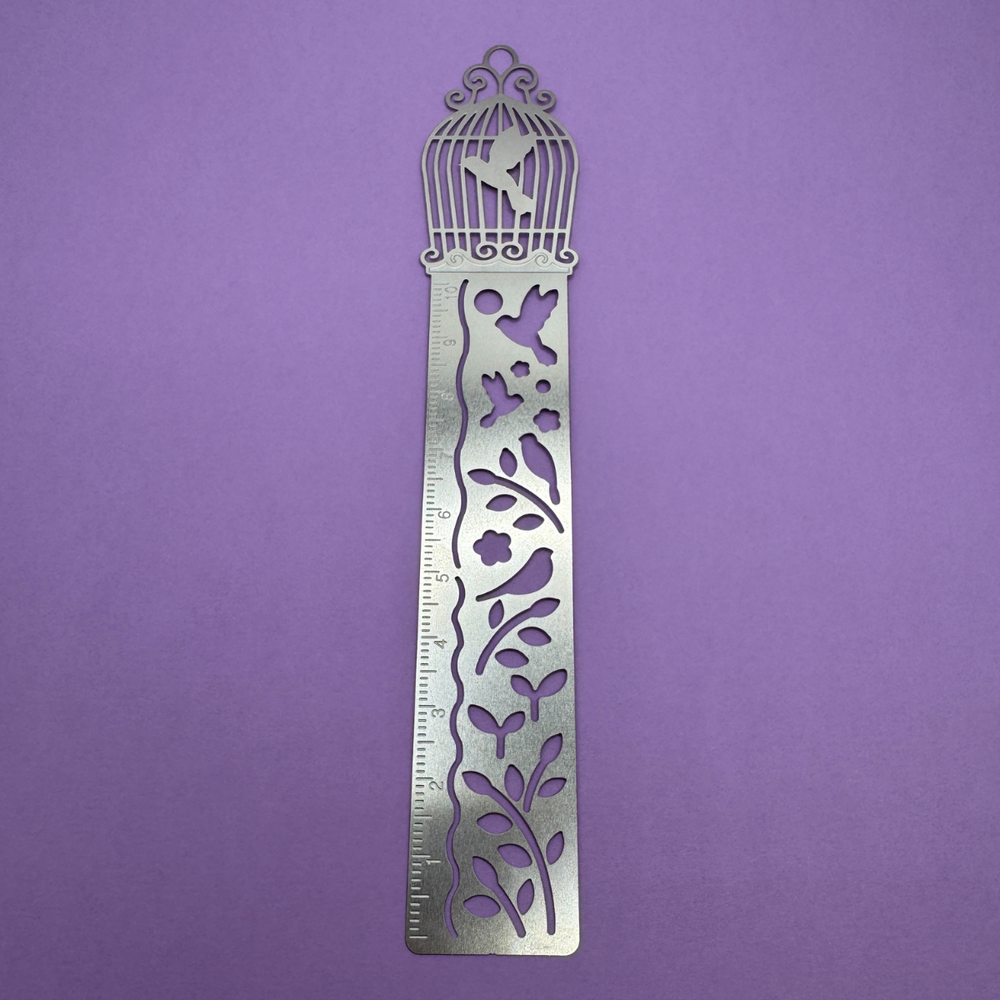 
                  
                    Birdcage Bookmark – Aluminum 
                  
                