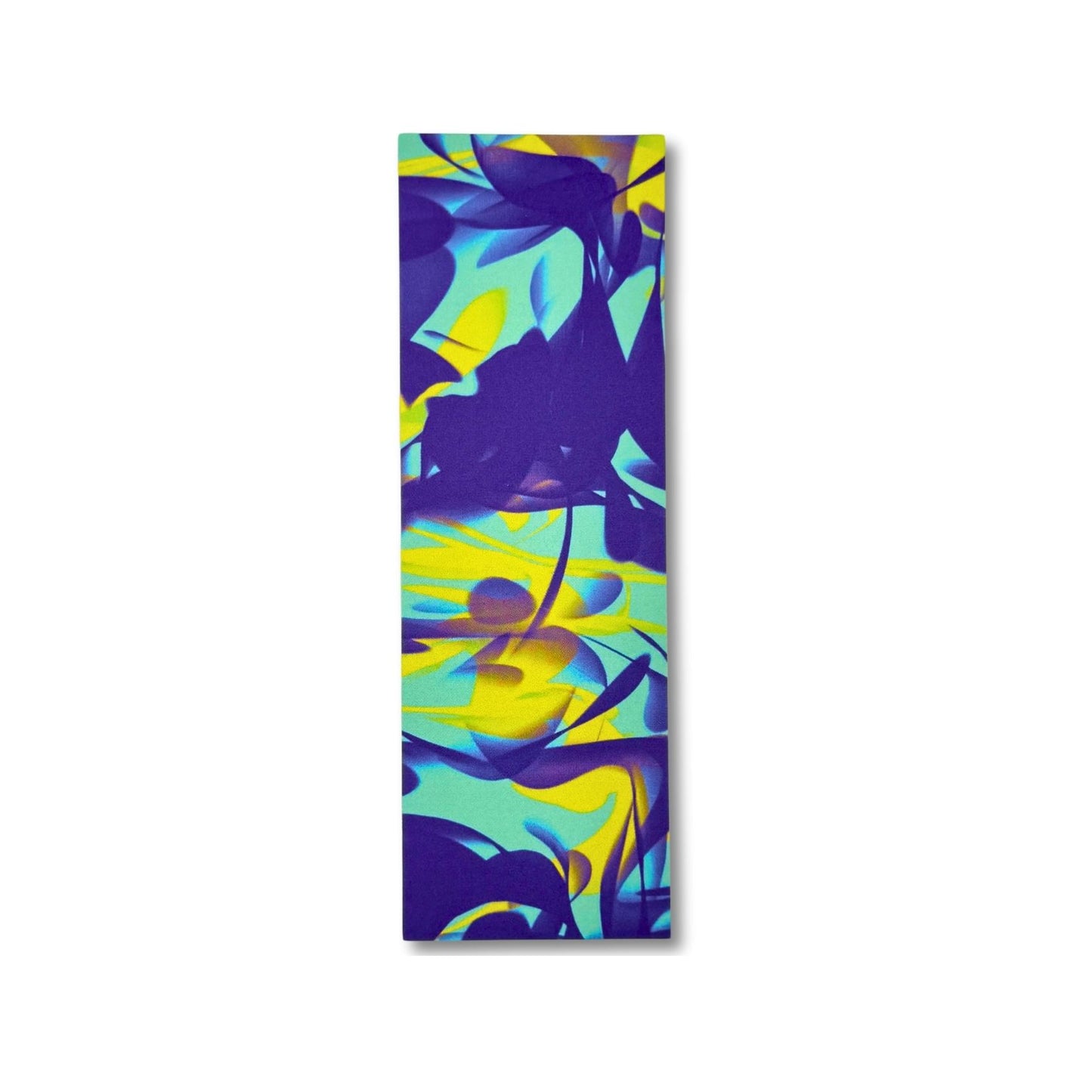 Colorful abstract design bookmark on a white background