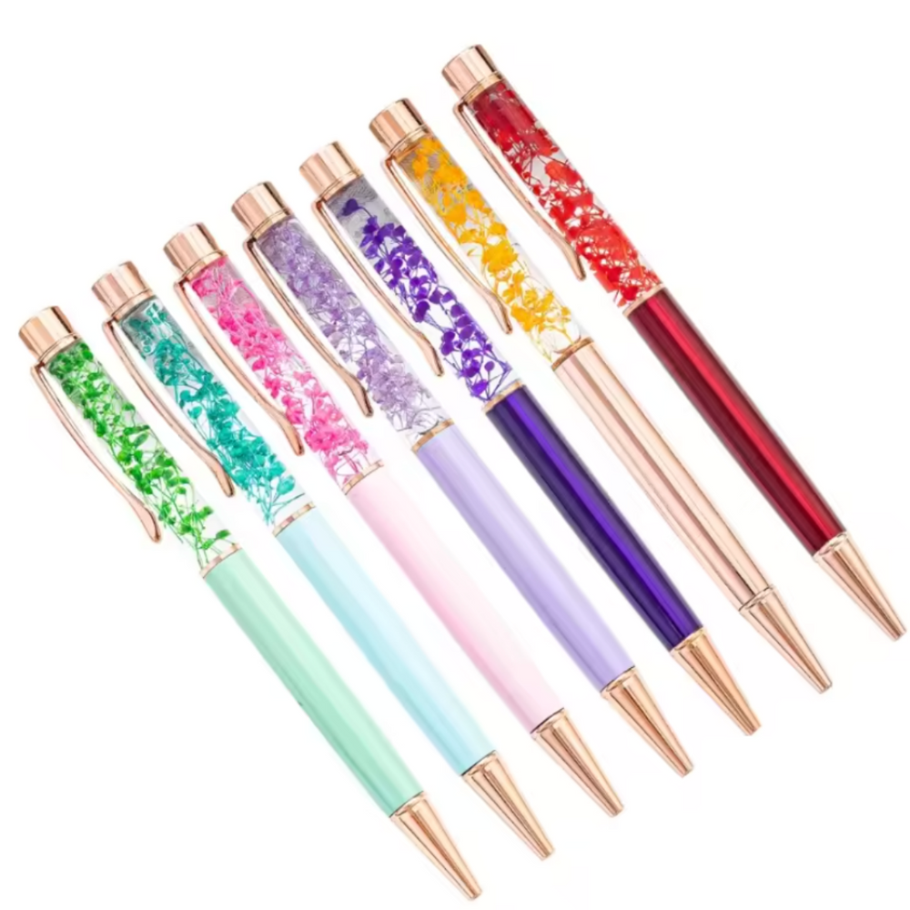 5.5 Inch Floral Gel Pen – Durable Writing Tool for Journals