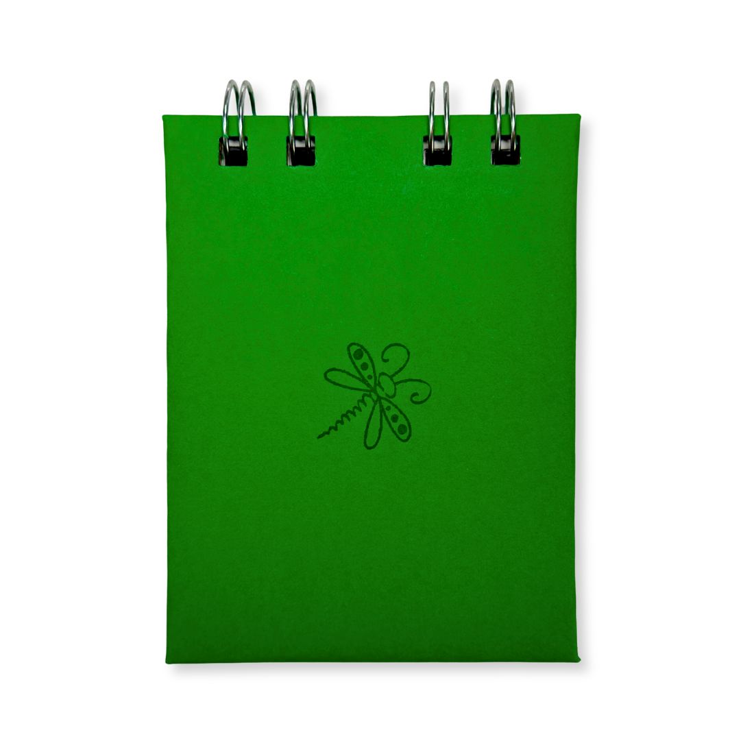 Dragonfly Green 3x4 extra mini spiral notebook