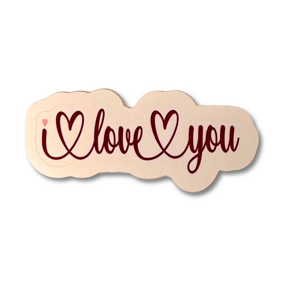 
                  
                    I Love You Sticker – Romantic Red and Pink Vinyl Sticker
                  
                