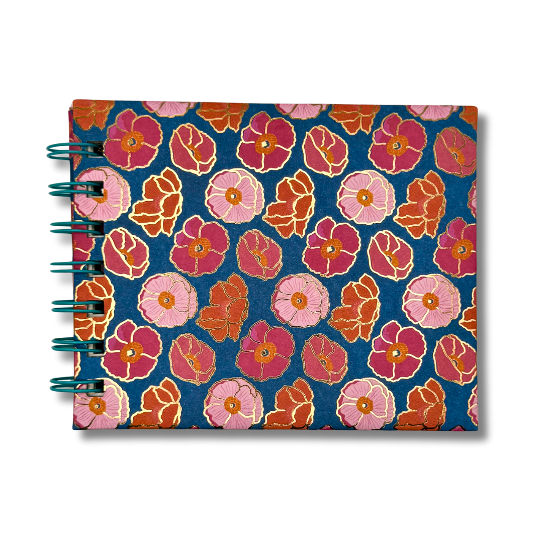 Mini Floral Notebook with colorful flower cover