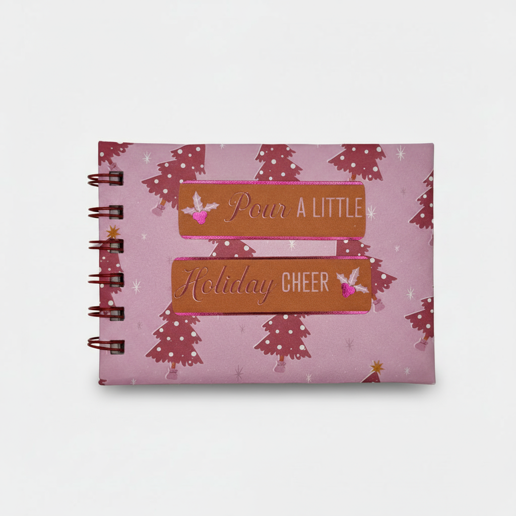 Mini Christmas Notepad – Festive Cover with Trees