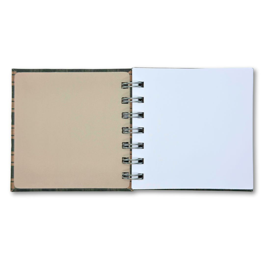 4x4 green spiral notebook for journaling and sketching