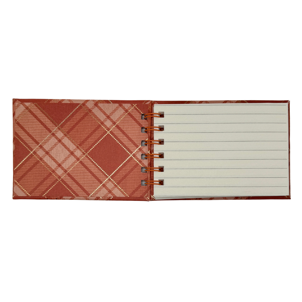 
                  
                    Mini Red Plaid Notebook Inside Lined ages
                  
                