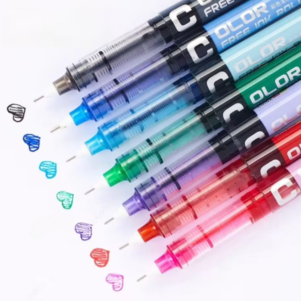 
                  
                    Multi-Colored Rollerball Pens – Vibrant Set of 7 with Gel Ink
                  
                