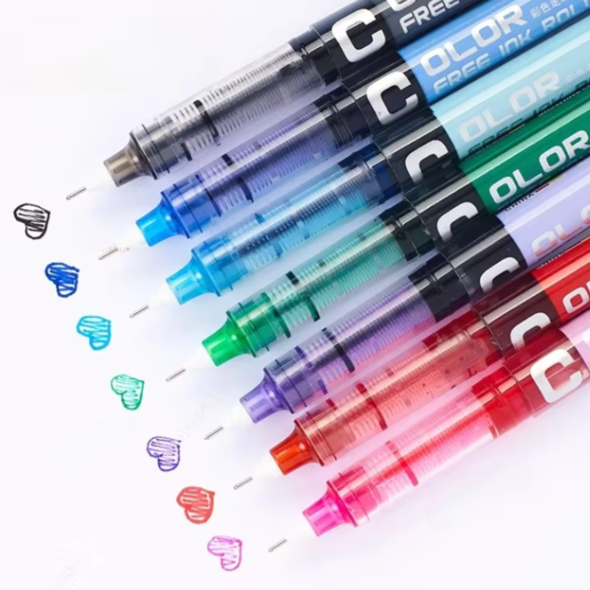 Multi-Colored Rollerball Pens – Vibrant Set of 7 with Gel Ink