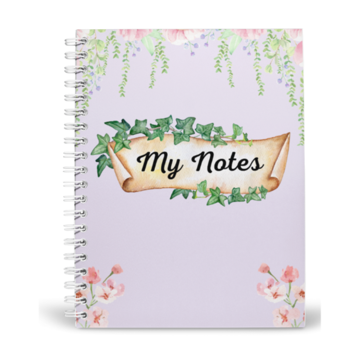 My Notes Lined Notebook – 8x10 Durable Spiral Journal