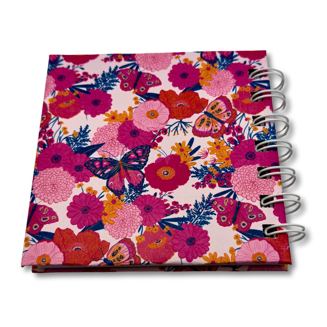 Pink Spiral Mini Notebook 4x4