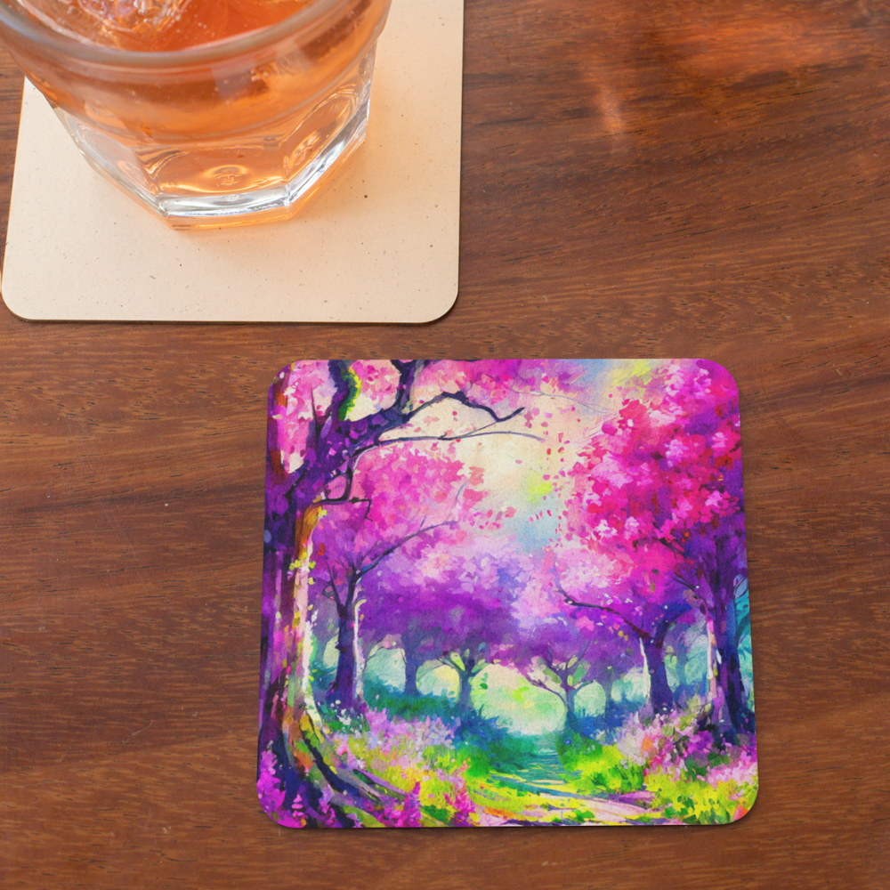 
                  
                    Stylish Purple & Pink Coaster – Ideal for Home and Office Decor
                  
                