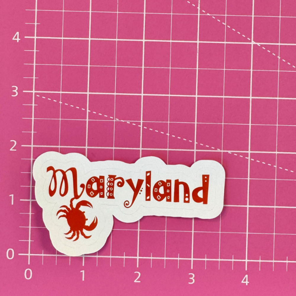 
                  
                    Compact 2x3.5 Maryland Crab Sticker – Perfect for Laptops and Bottles
                  
                