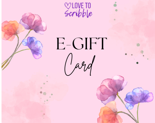Love To Scribble E-Gift Card – Digital Gift for Stationery Lovers