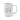 White Coffee Mug, scribbles, stationery decor, handle